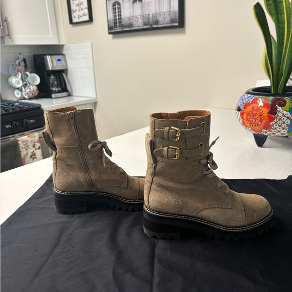 See By Chloe Brown Suede Combat Boots - Picture 9 of 11